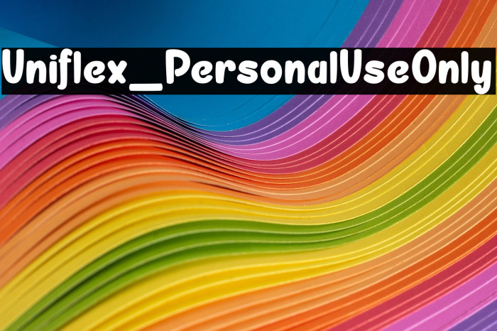 Uniflex_PersonalUseOnly Example 1
