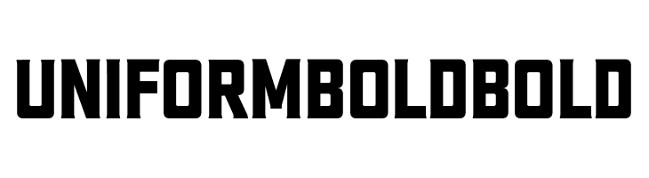 Uniform Bold Bold  Скачать бесплатные шрифты