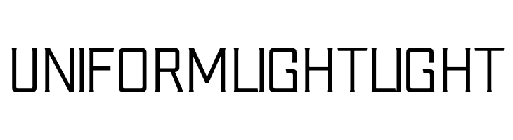 Uniform Light Light  les polices de caractères gratuit tlcharger