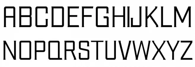 Uniform Light Light Schriftart Groß