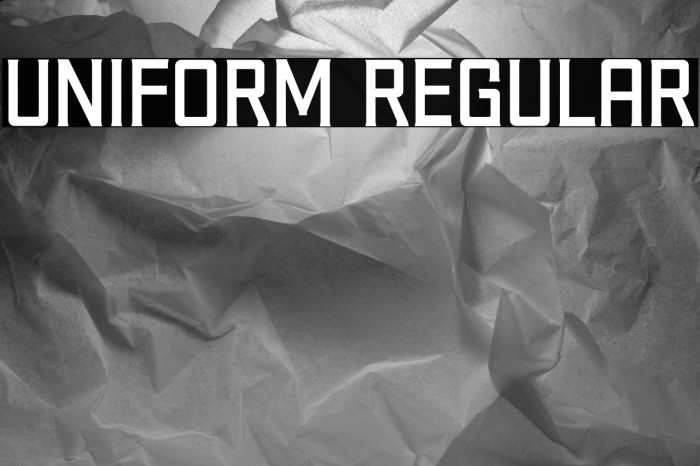 Uniform Regular Example 1