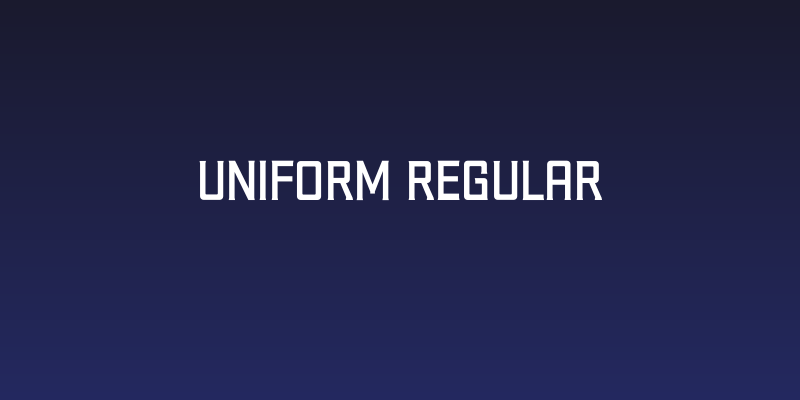 Uniform Regular Social Header