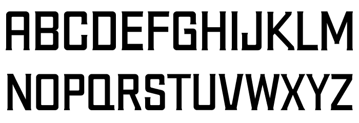 Uniform Regular Font LOWERCASE