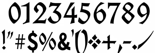 UnifrakturCook-Regular Font OTHER CHARS