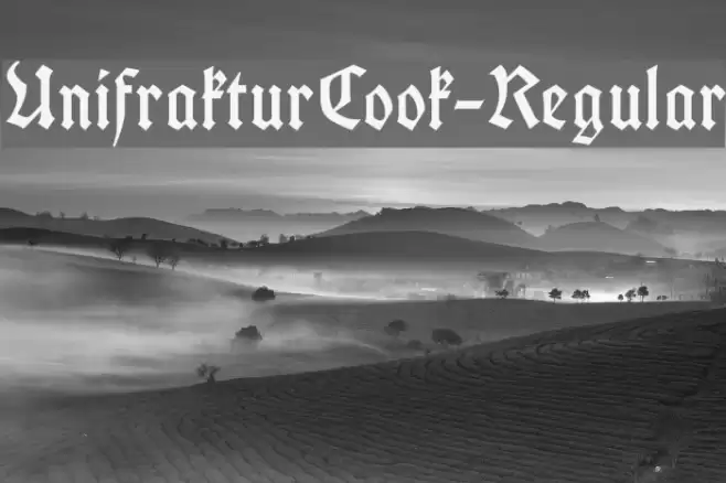 UnifrakturCook-Regular Font examples