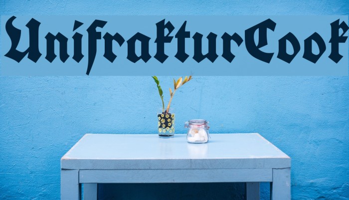 UnifrakturCook Font examples