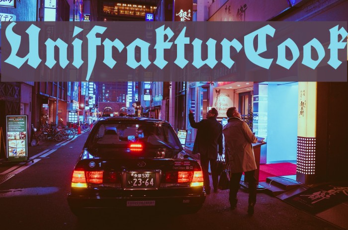UnifrakturCook Font examples