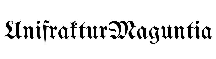 UnifrakturMaguntia Font