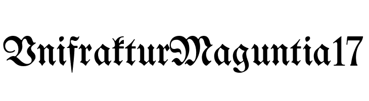UnifrakturMaguntia17  Free Fonts Download