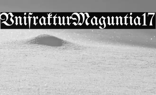 UnifrakturMaguntia17 Font examples