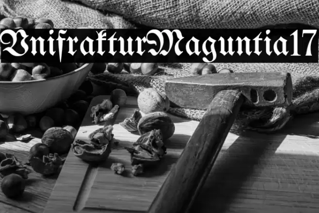 UnifrakturMaguntia17 Font examples