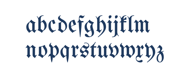 UnifrakturMaguntia17 Lowercase