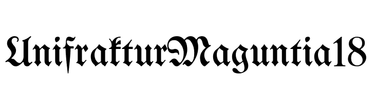 UnifrakturMaguntia18  Fuentes Gratis Descargar