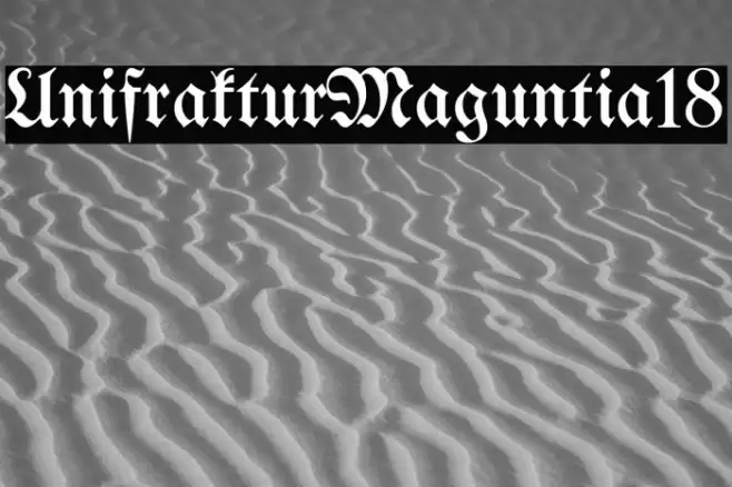 UnifrakturMaguntia18 Font examples