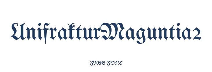 UnifrakturMaguntia2  تنزيل الخطوط