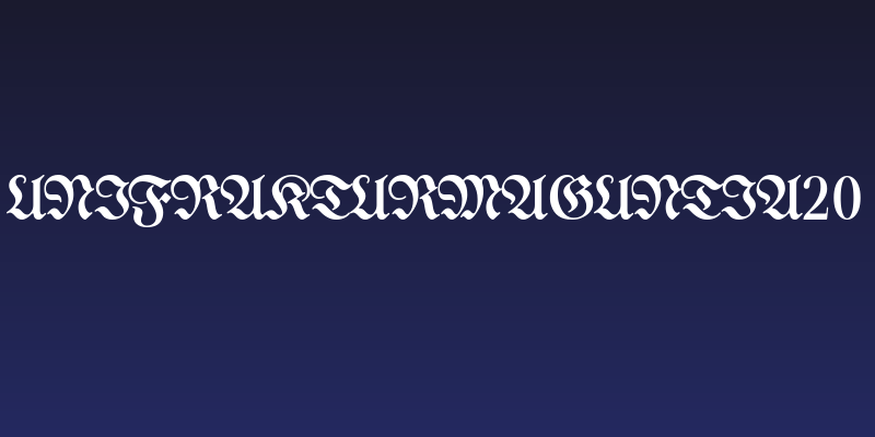 UnifrakturMaguntia20 Social Header