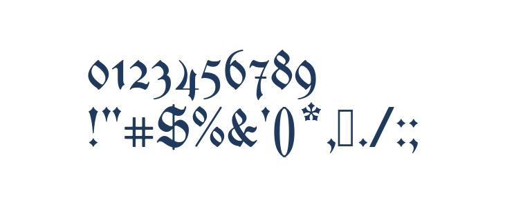 UnifrakturMaguntia21 Other Characters