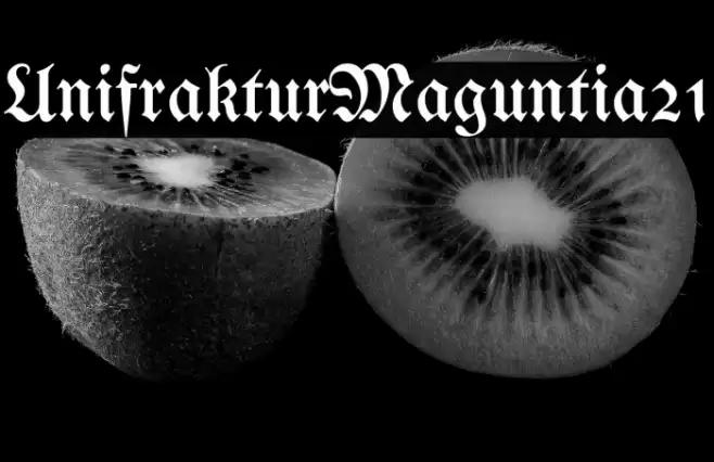 UnifrakturMaguntia21 Font examples