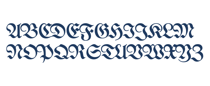 UnifrakturMaguntia2 Uppercase