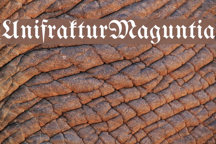 UnifrakturMaguntia Font examples