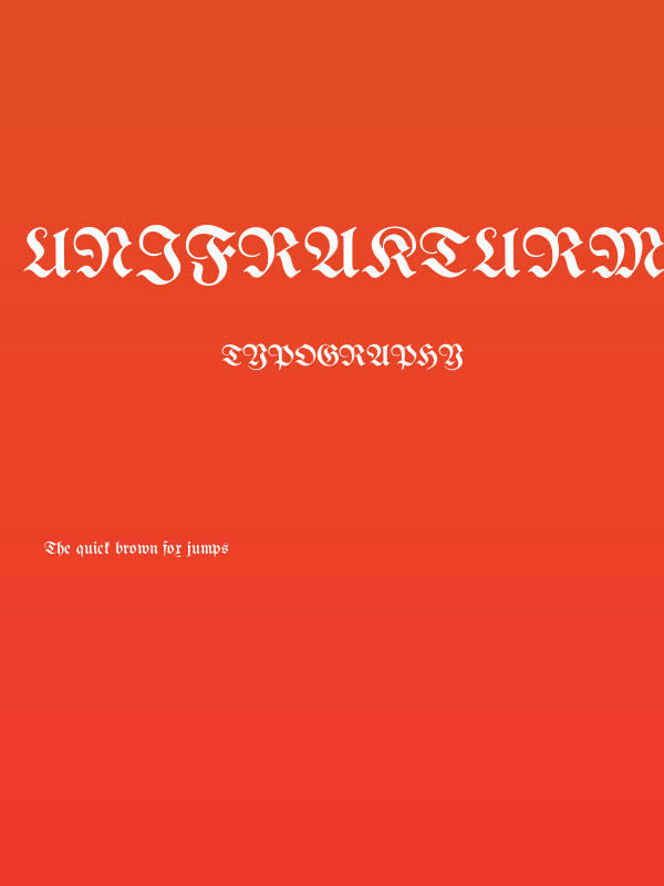 UnifrakturMaguntia Poster