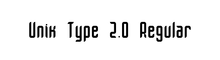 Unik Type 2.0 Regular  Frei Schriftart Herunterladen