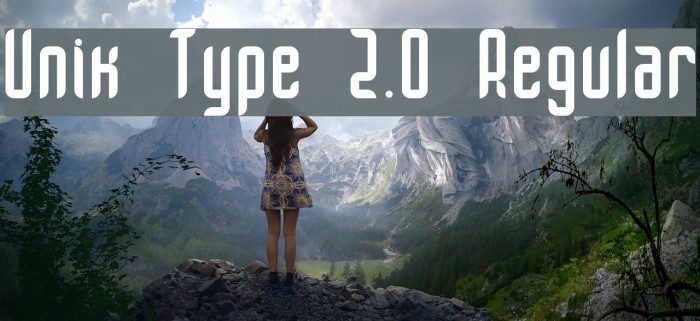 Unik Type 2.0 Regular Font examples