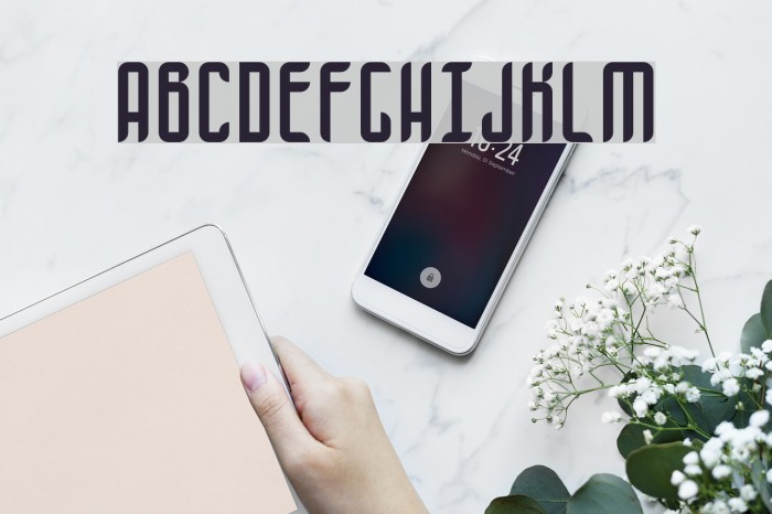 Unik Type Regular Font examples