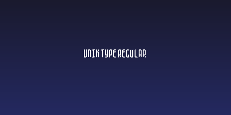Unik Type Regular Social Header
