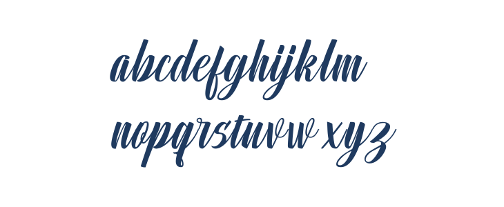 Unimate Script Lowercase