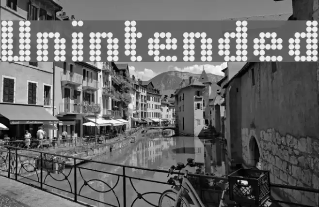 Unintended Шрифта examples
