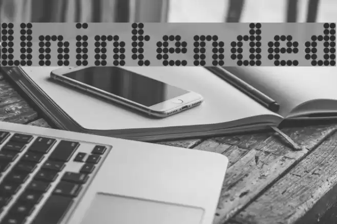 Unintended Шрифта examples