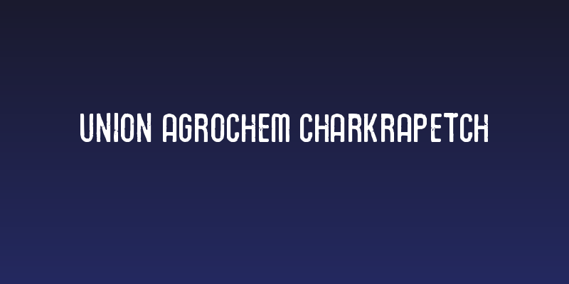 Union Agrochem Charkrapetch Social Header