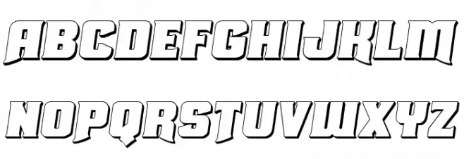 Union Gray 3D Semi-Italic 字体 小写