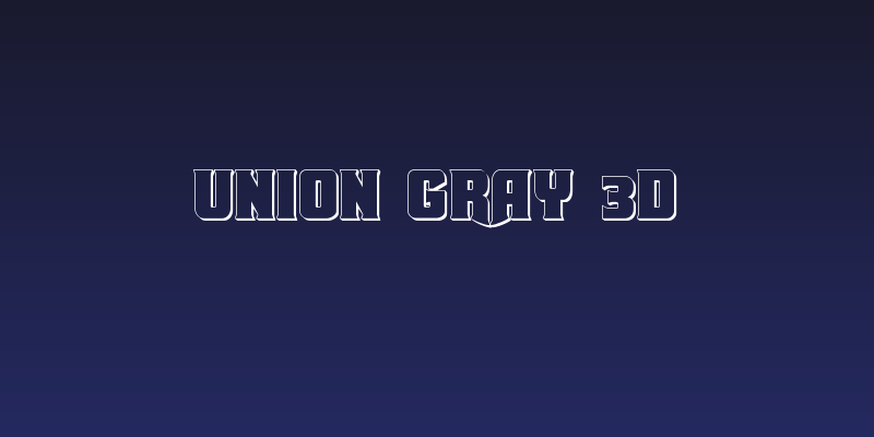 Union Gray 3D Social Header