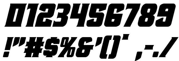 Union Gray Condensed Italic Font OTHER CHARS