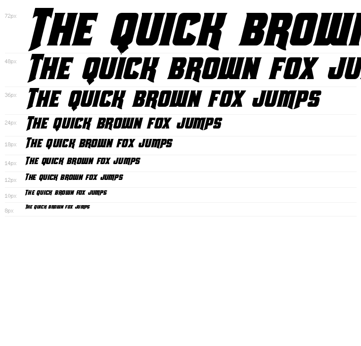 Union Gray Condensed Italic Waterfall