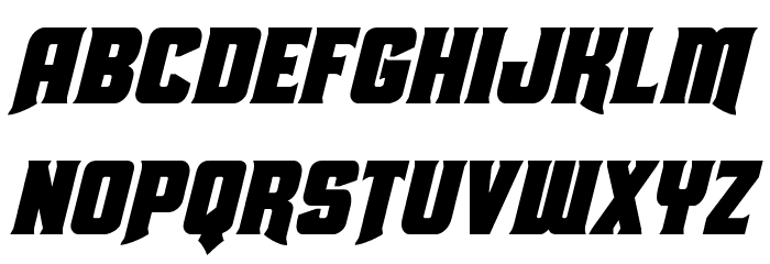 Union Gray Condensed Italic Font LOWERCASE