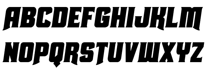 Union Gray Condensed Semi-Italic Font LOWERCASE
