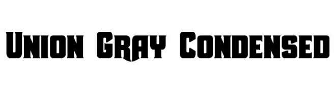 Union Gray Condensed  baixar fontes gratis