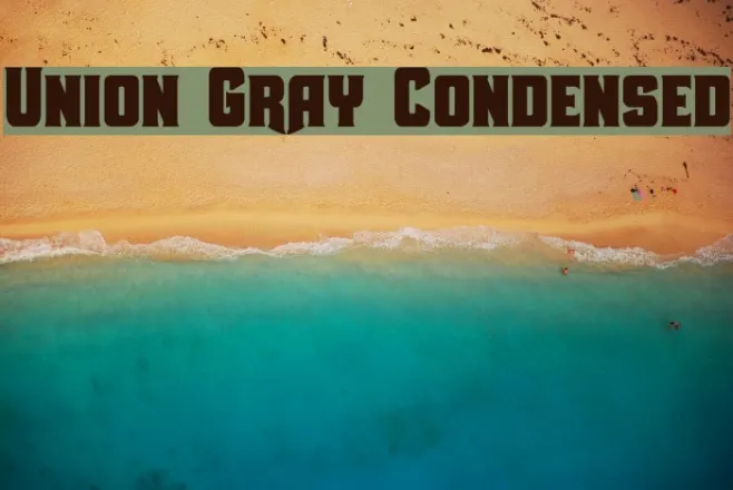 Union Gray Condensed Example 1