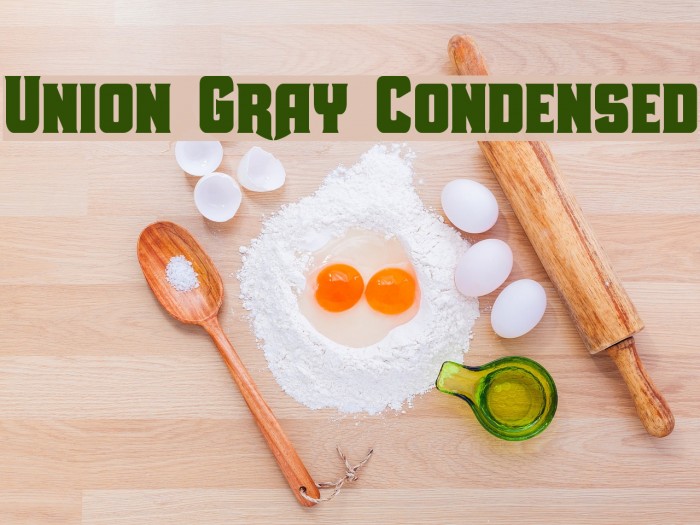 Union Gray Condensed Font examples
