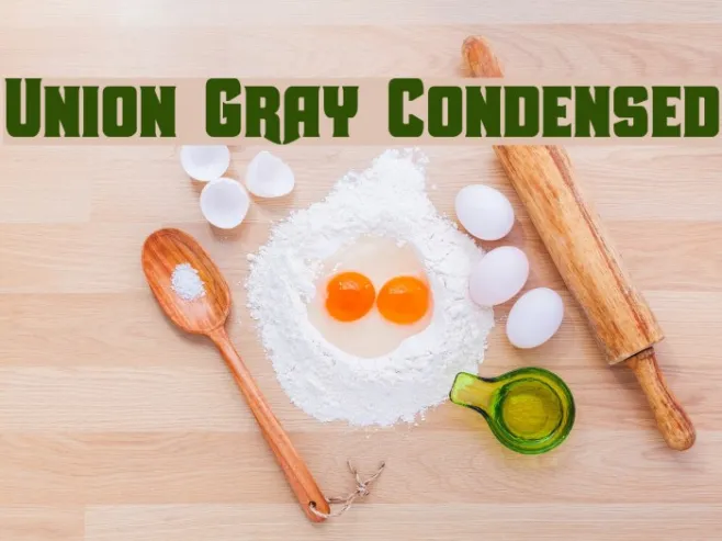 Union Gray Condensed Example 3