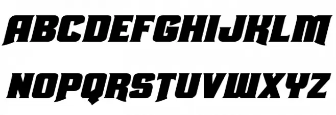 Union Gray Expanded Italic Шрифта ВЕРХНИЙ