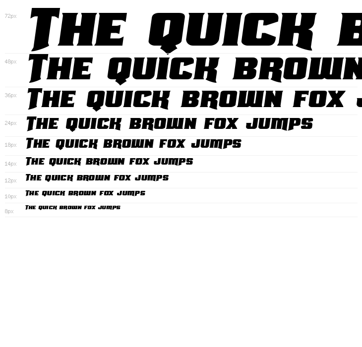 Union Gray Expanded Semi-Italic Waterfall