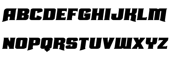 Union Gray Expanded Semi-Italic Font LOWERCASE