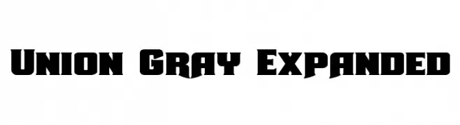 Union Gray Expanded  font caratteri gratis
