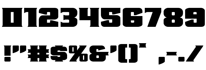 Union Gray Expanded Font OTHER CHARS