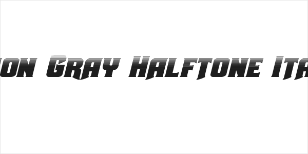Union Gray Halftone Italic Logo