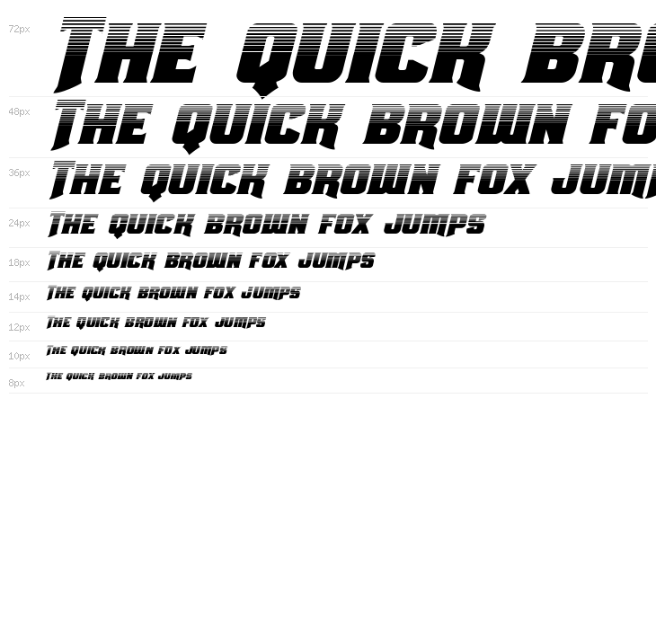 Union Gray Halftone Italic Waterfall